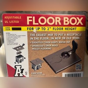 Adjustable Floor Box By Arlington New in the box!